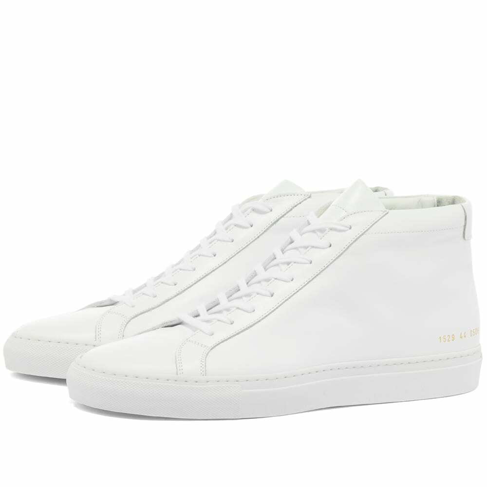 Photo: Common Projects Men's Original Achilles Mid Sneakers in White