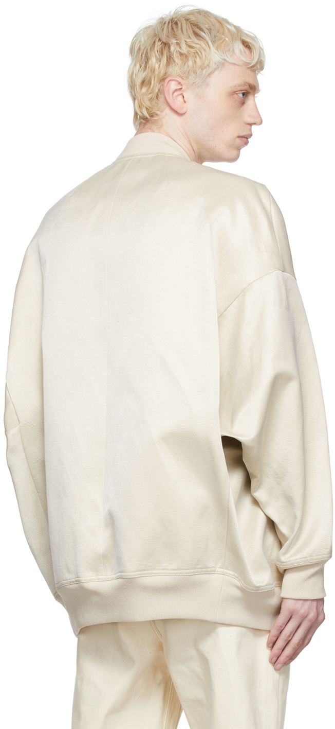 Rick Owens Off-White Cotton Bomber Jacket