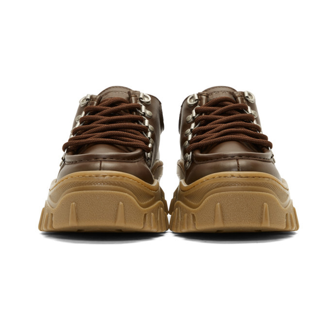 brown chunky sneakers