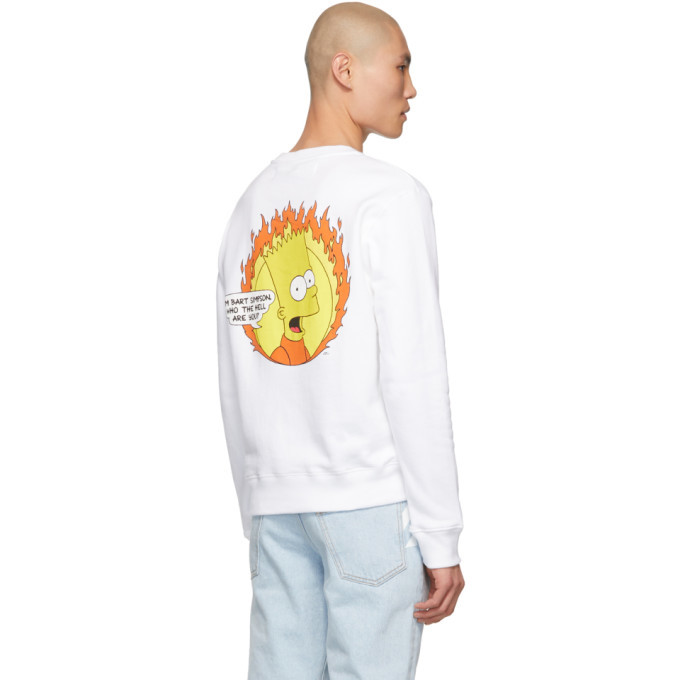 flamed bart sweatshirt