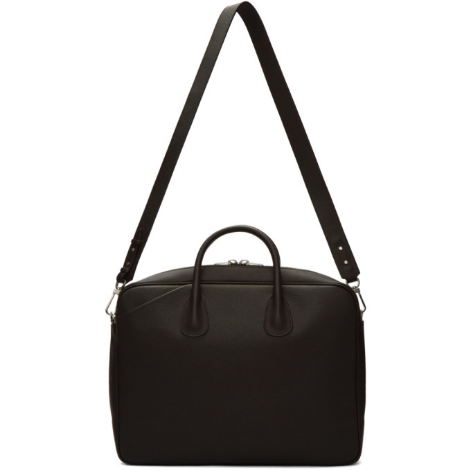 Valextra Brown Leather Briefcase Valextra