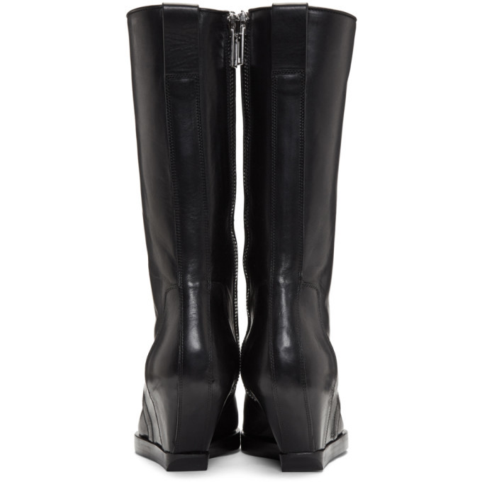 rick owens square toe boots