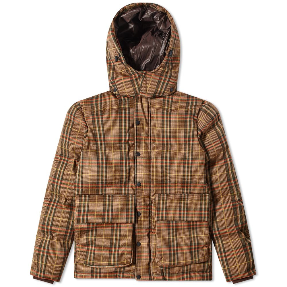 Hikerdelic Men's Conway Smock Jacket in Brown Plaid Hikerdelic