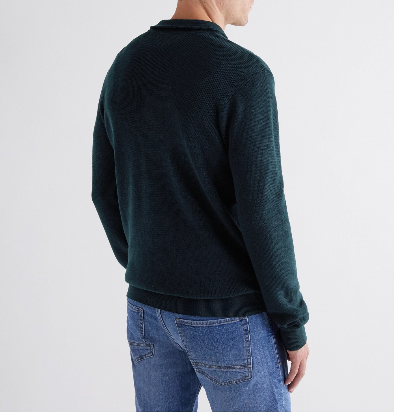 Hugo Boss - Icarlo Cotton Half-Zip Sweater - Blue Hugo Boss