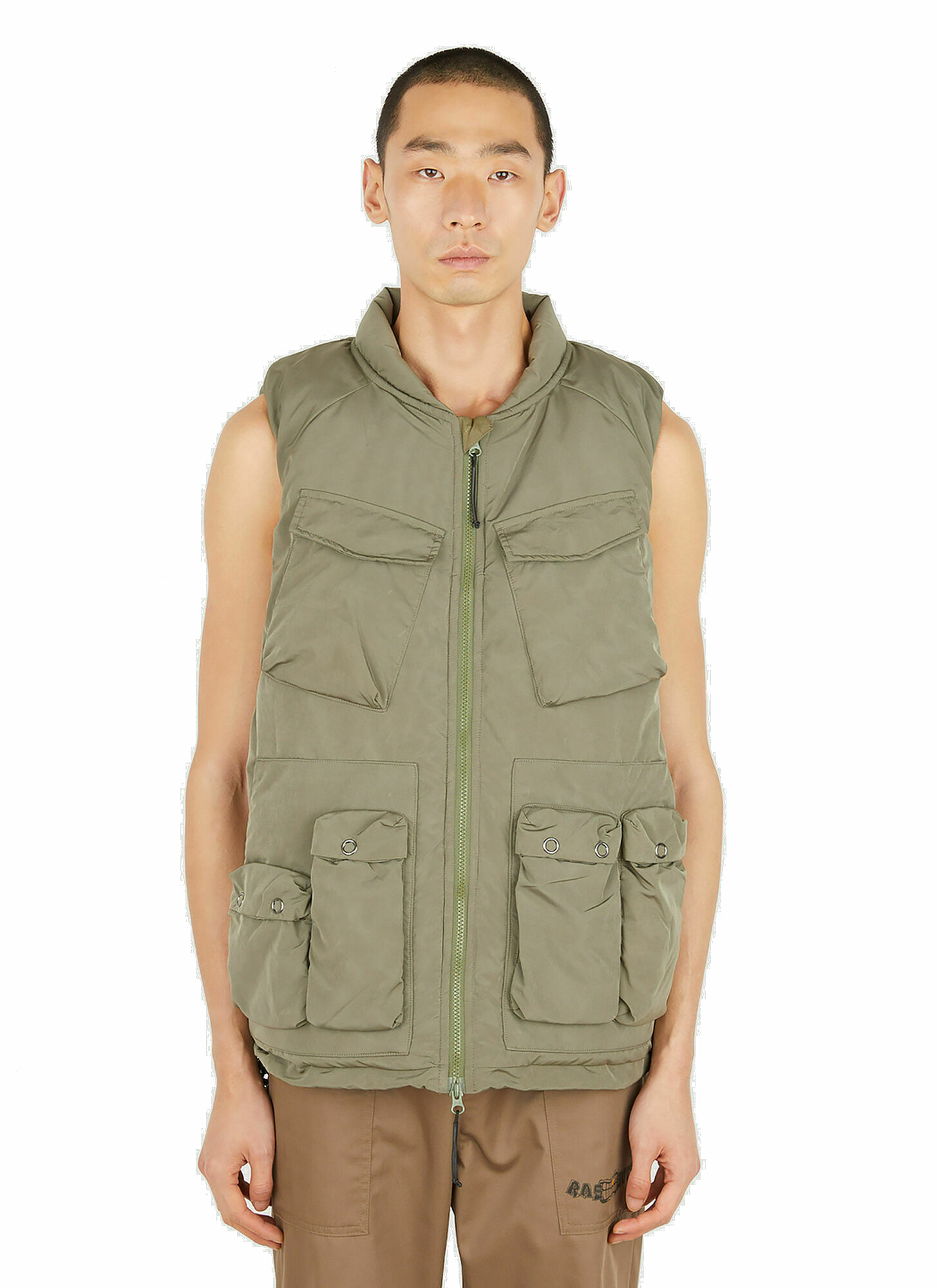 Photo: Utility Vest II Sleeveless Jacket in Green