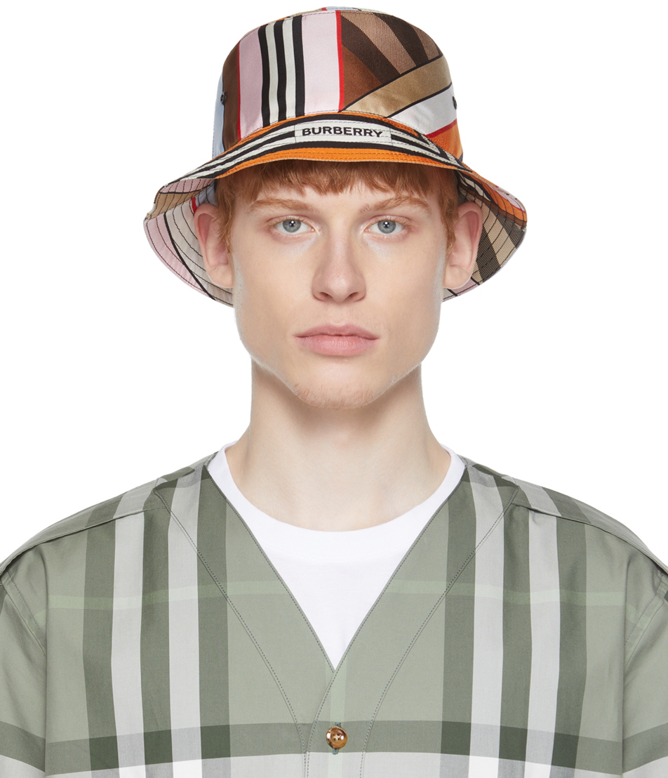 Burberry Multicolor Stripe Bucket Hat Burberry