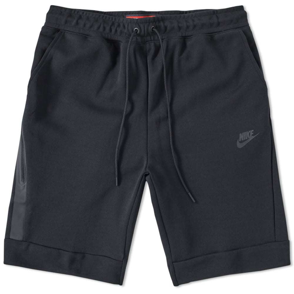 nike tech black shorts