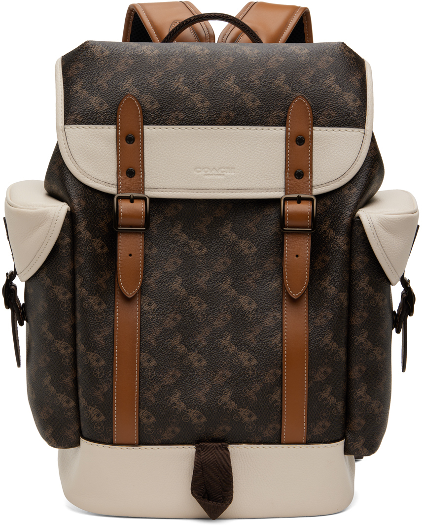 Coach 1941 Brown & OffWhite Hitch Backpack Coach 1941