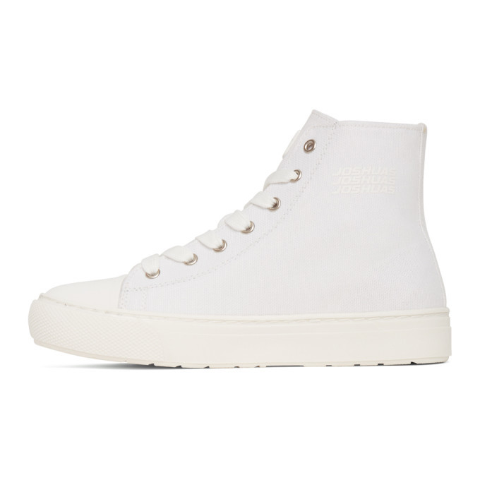 Joshua Sanders White Smiley Edition High-Top Sneakers Joshua Sanders