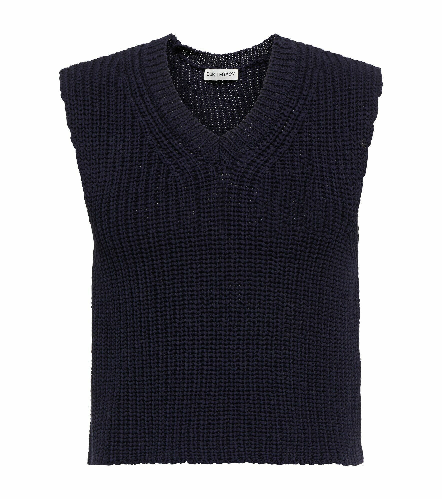 Our Legacy Intact ribbedknit cotton sweater vest Our Legacy