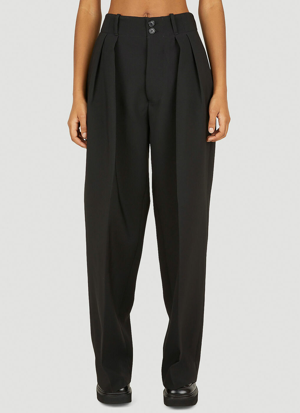 Pleated Pants in Black Plan C