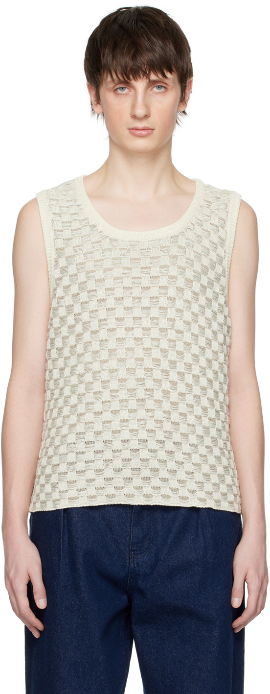 Photo: Schnayderman's Off-White Check Tank Top
