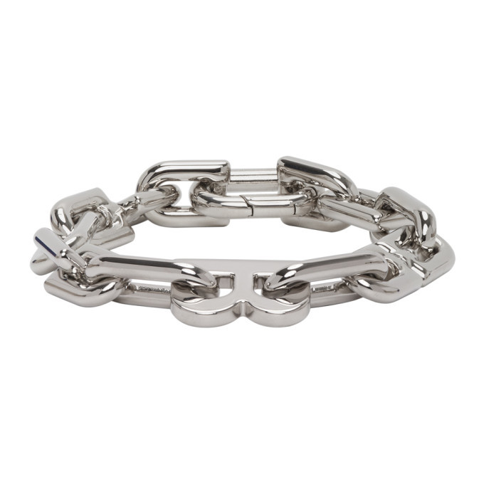 Balenciaga Silver B Chain Link Bracelet Balenciaga