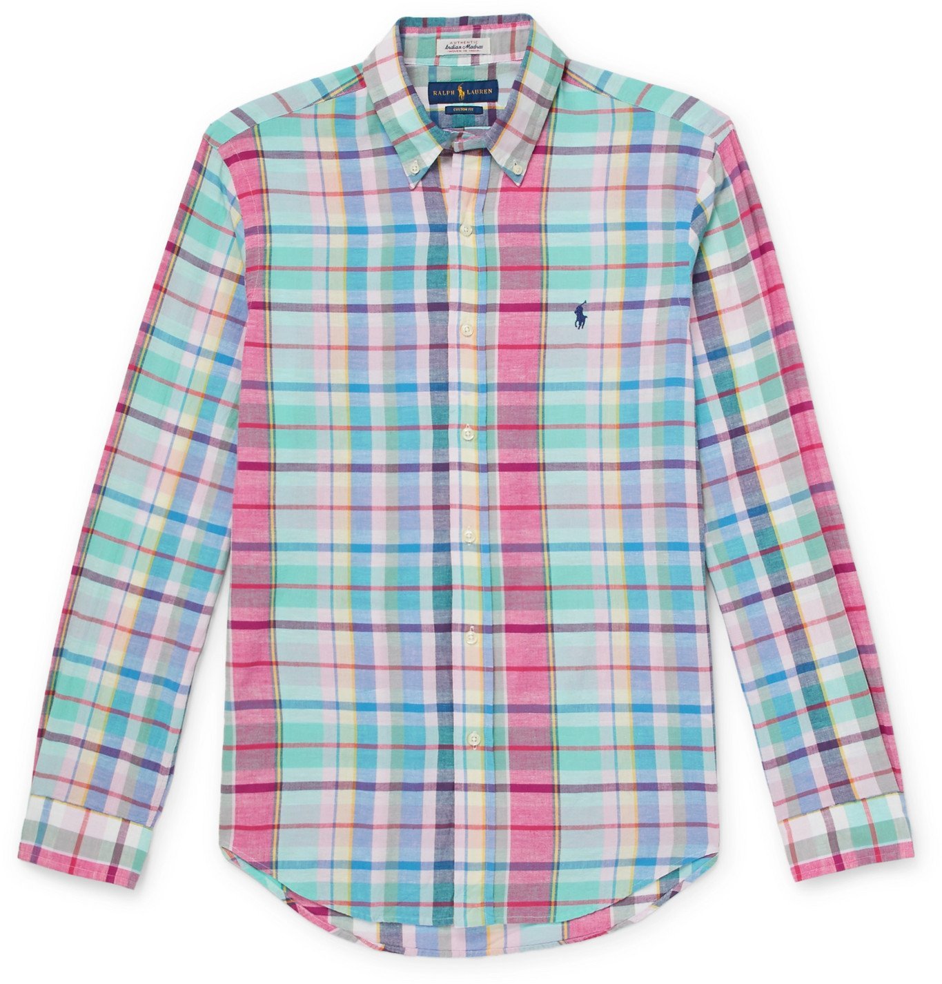 Polo Ralph Lauren - Slim-Fit Button-Down Collar Checked Cotton Shirt -  Multi Polo Ralph Lauren