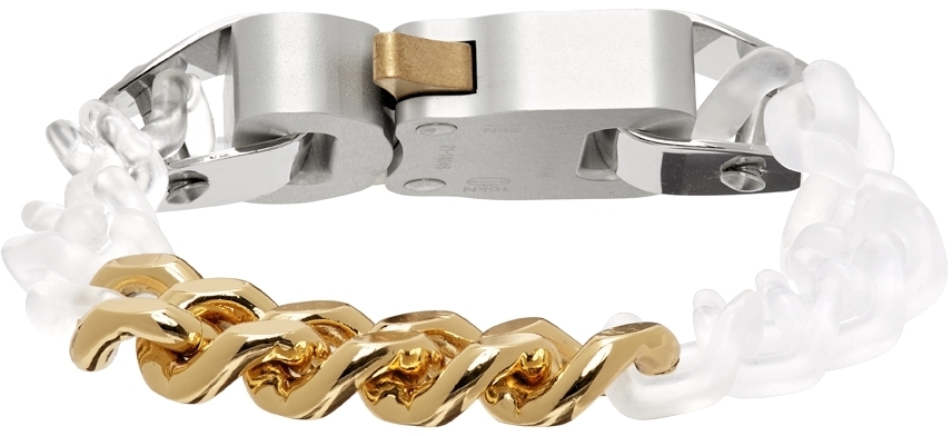 1017 ALYX 9SM Gold & Transparent Chain Buckle Bracelet