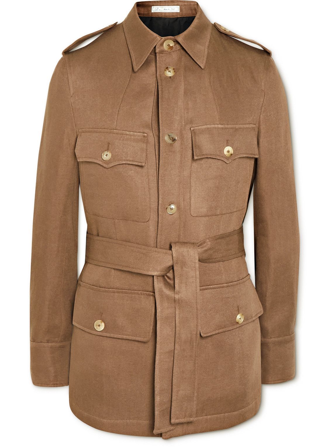 UMIT BENAN B Linen Field Jacket Brown