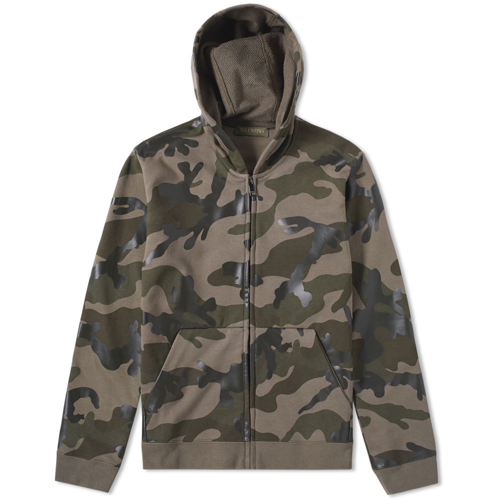 Valentino Camouflage Zip Hoody Valentino