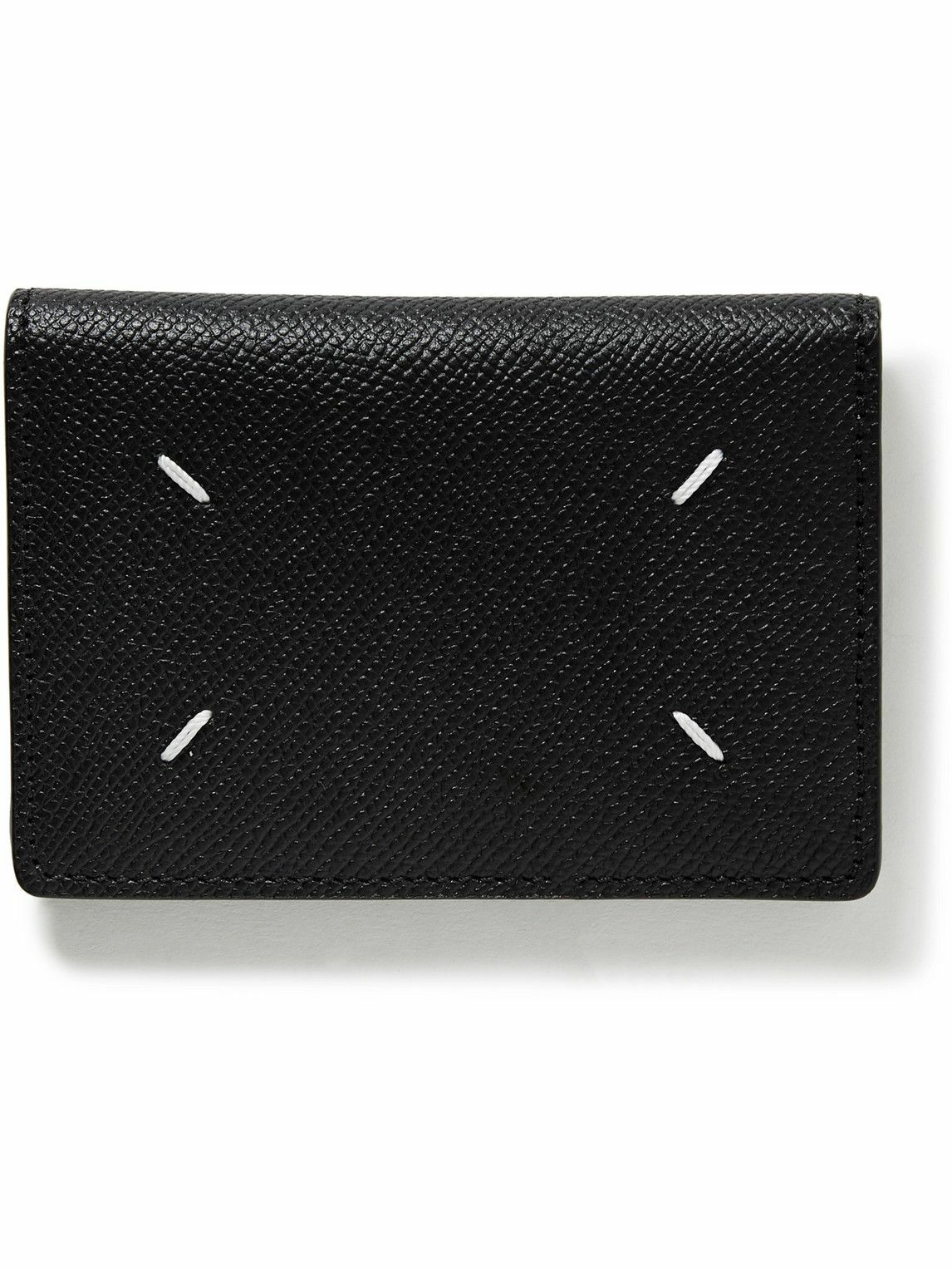 Maison Margiela - Pebble-Grain Leather Cardholder Maison Margiela