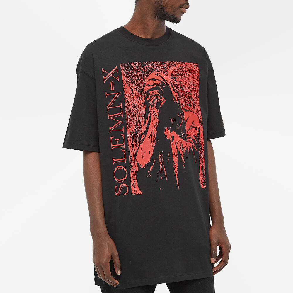 Raf Simons Men's Oversized Solemn X TShirt in Black Raf Simons