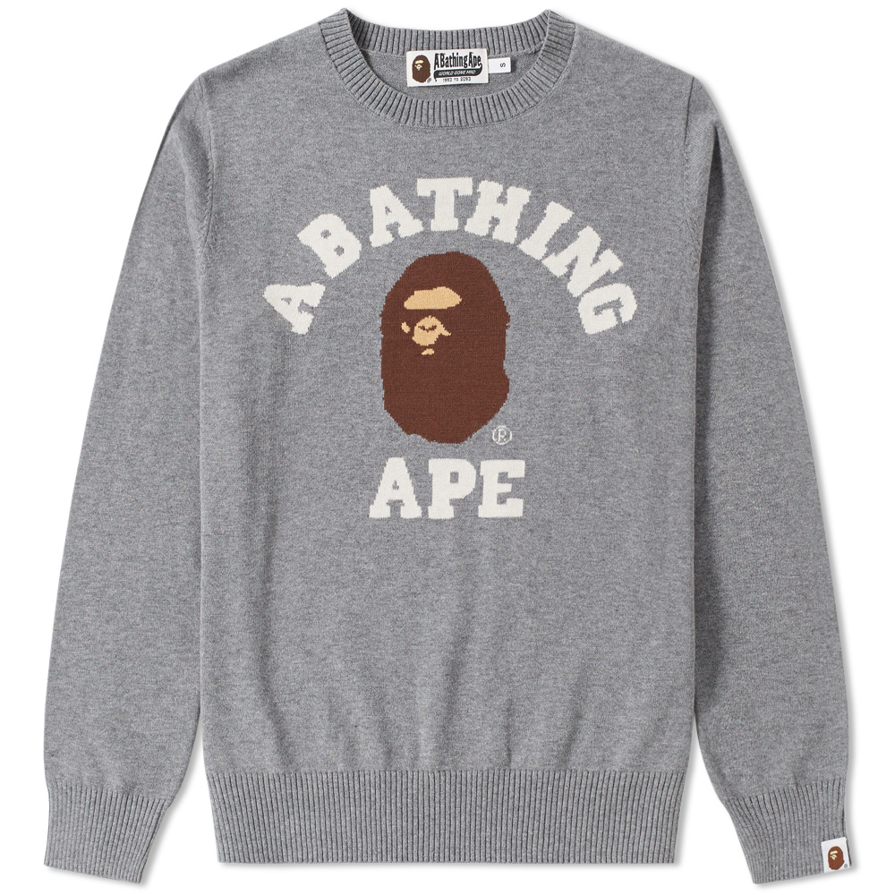 A Bathing Ape College Crew Knit