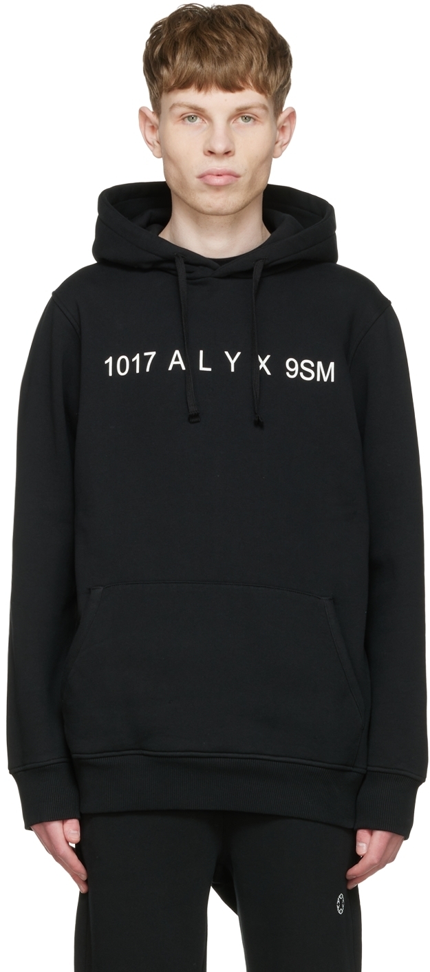 1017 ALYX 9SM Black Cotton Hoodie