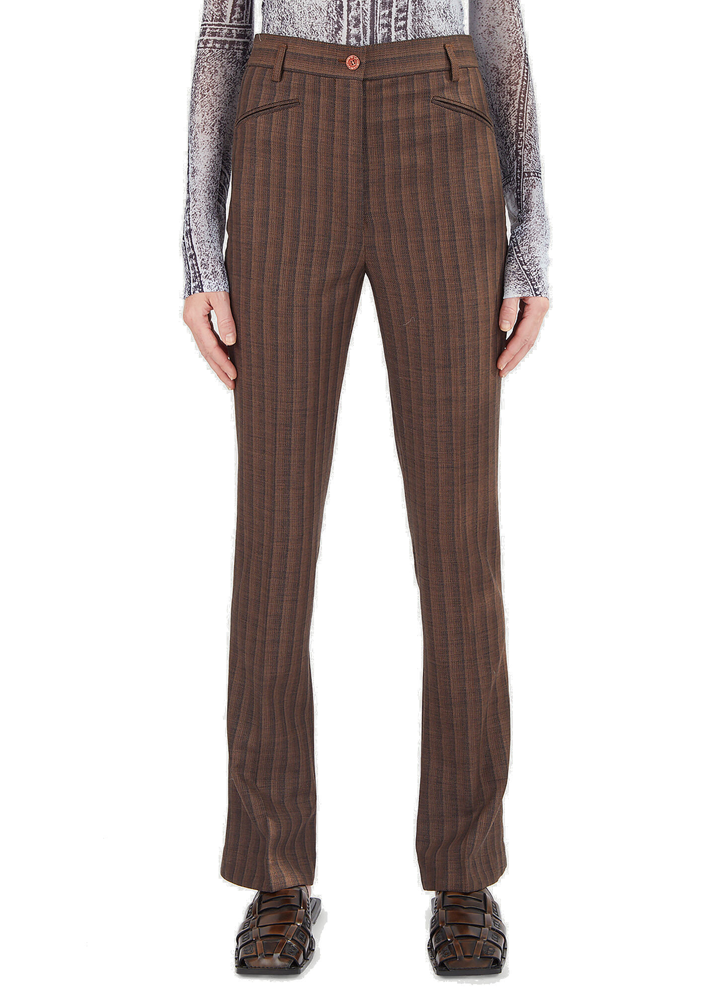 stripe suit pants