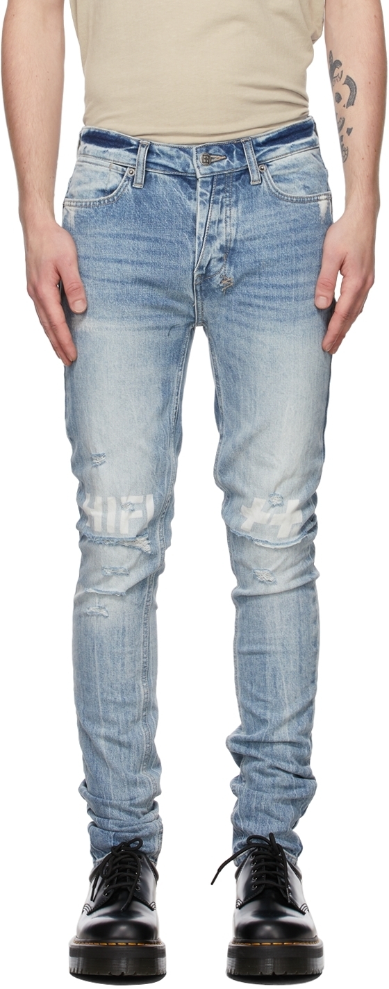 Ksubi Blue Van Winkle Hi-Fi Vertigo Jeans Ksubi