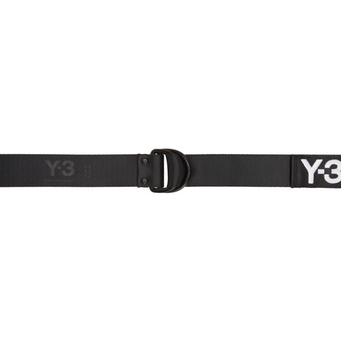 Y-3 Black Logo Belt Y-3