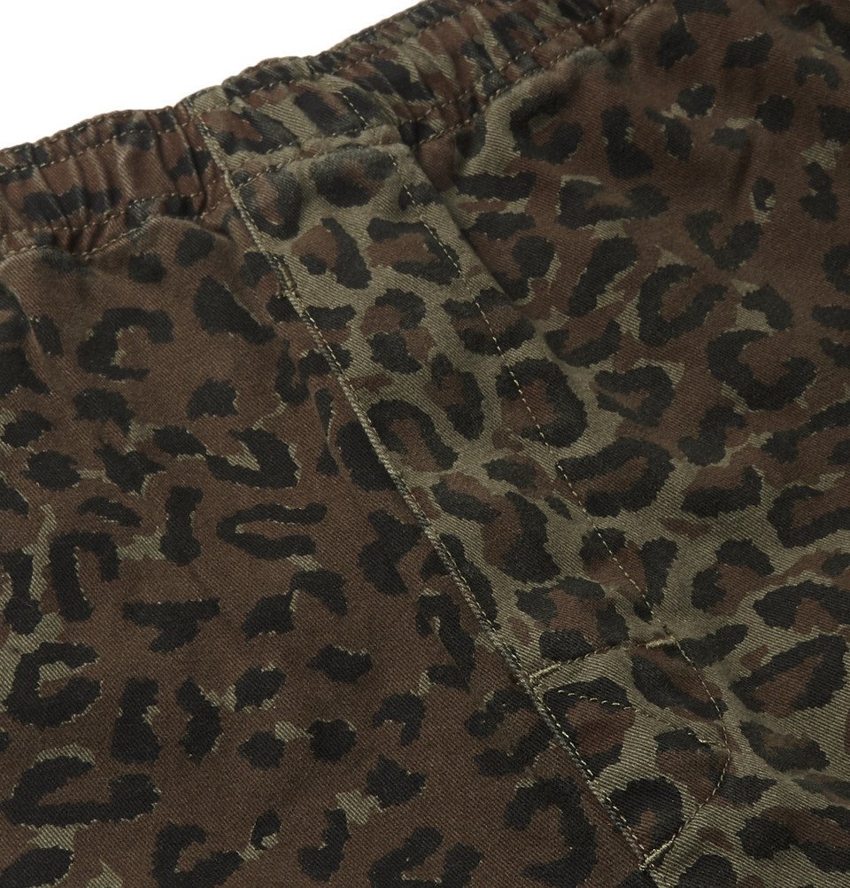 Stüssy - Leopard-Print Cotton-Twill Trousers - Green Stussy