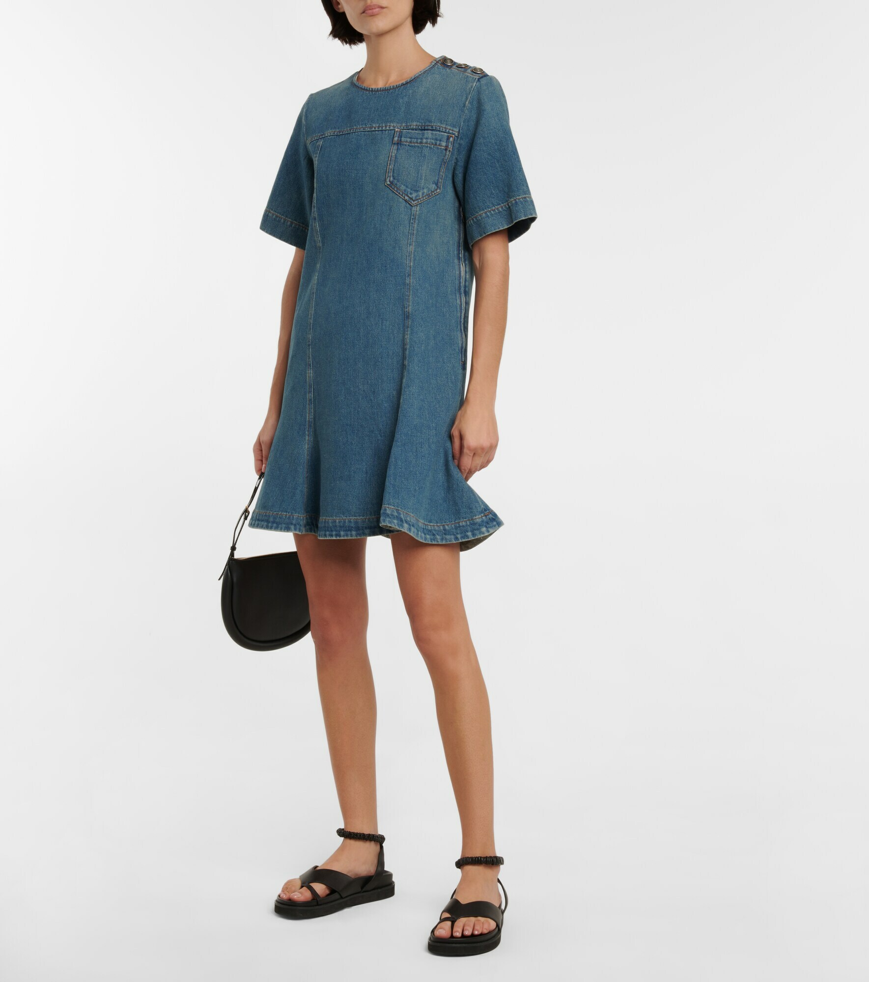 Sportmax Denim Micro Shorts 2412141012600 009