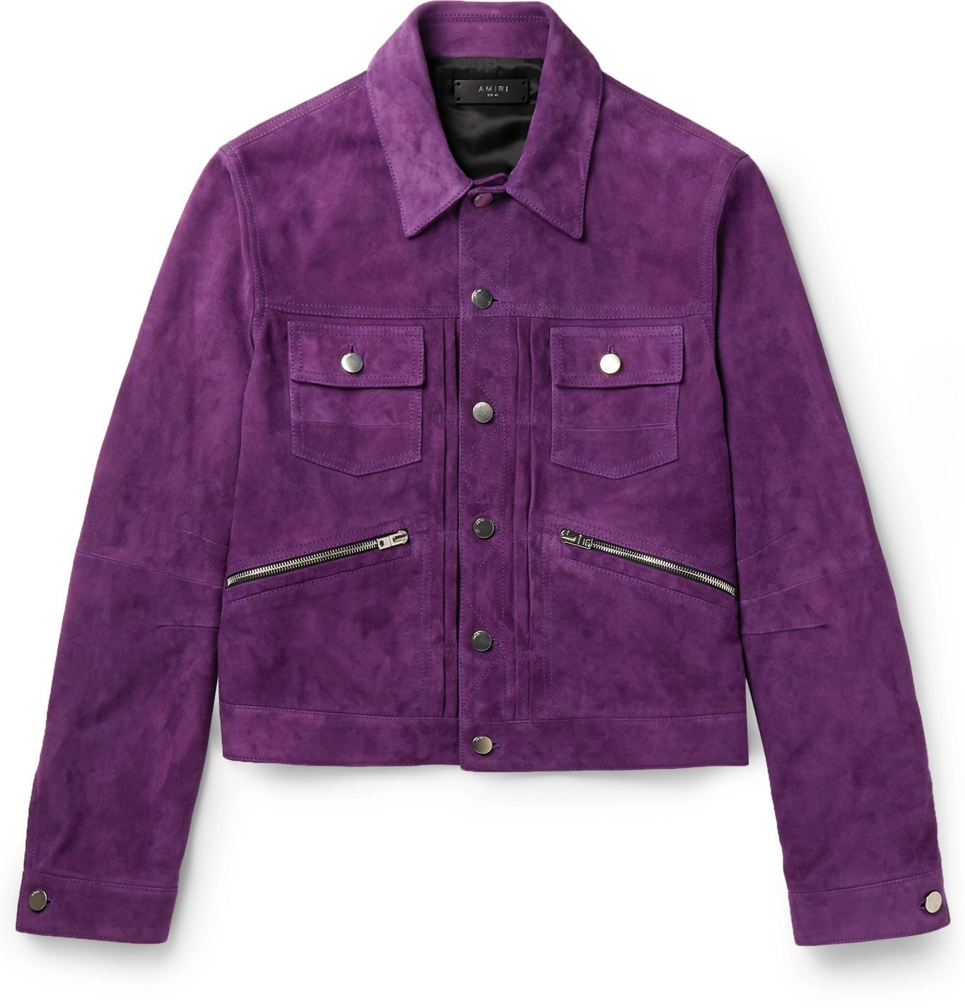 purple suede jacket