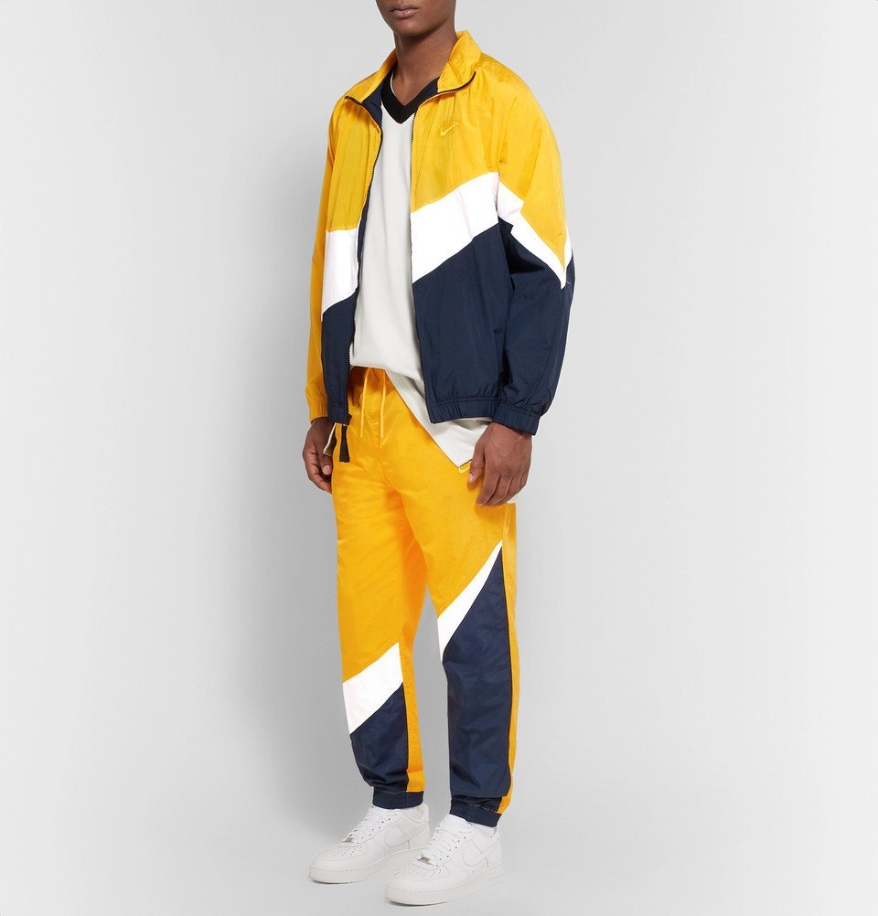 nike track jacket yellow