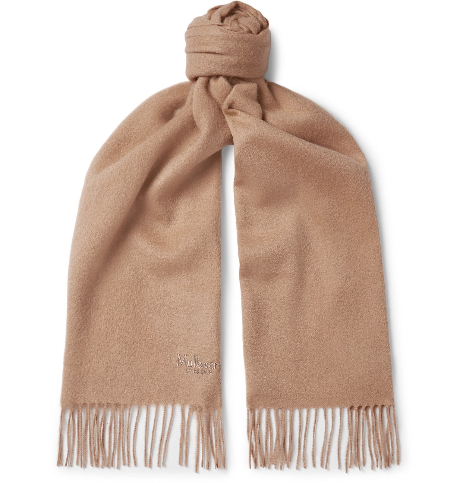 embroidered wool scarf