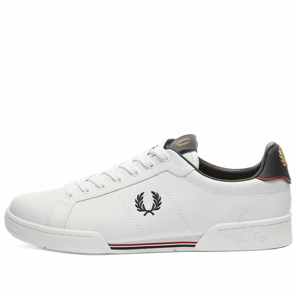 Fred Perry Men's B722 Leather Sneakers in White Fred Perry