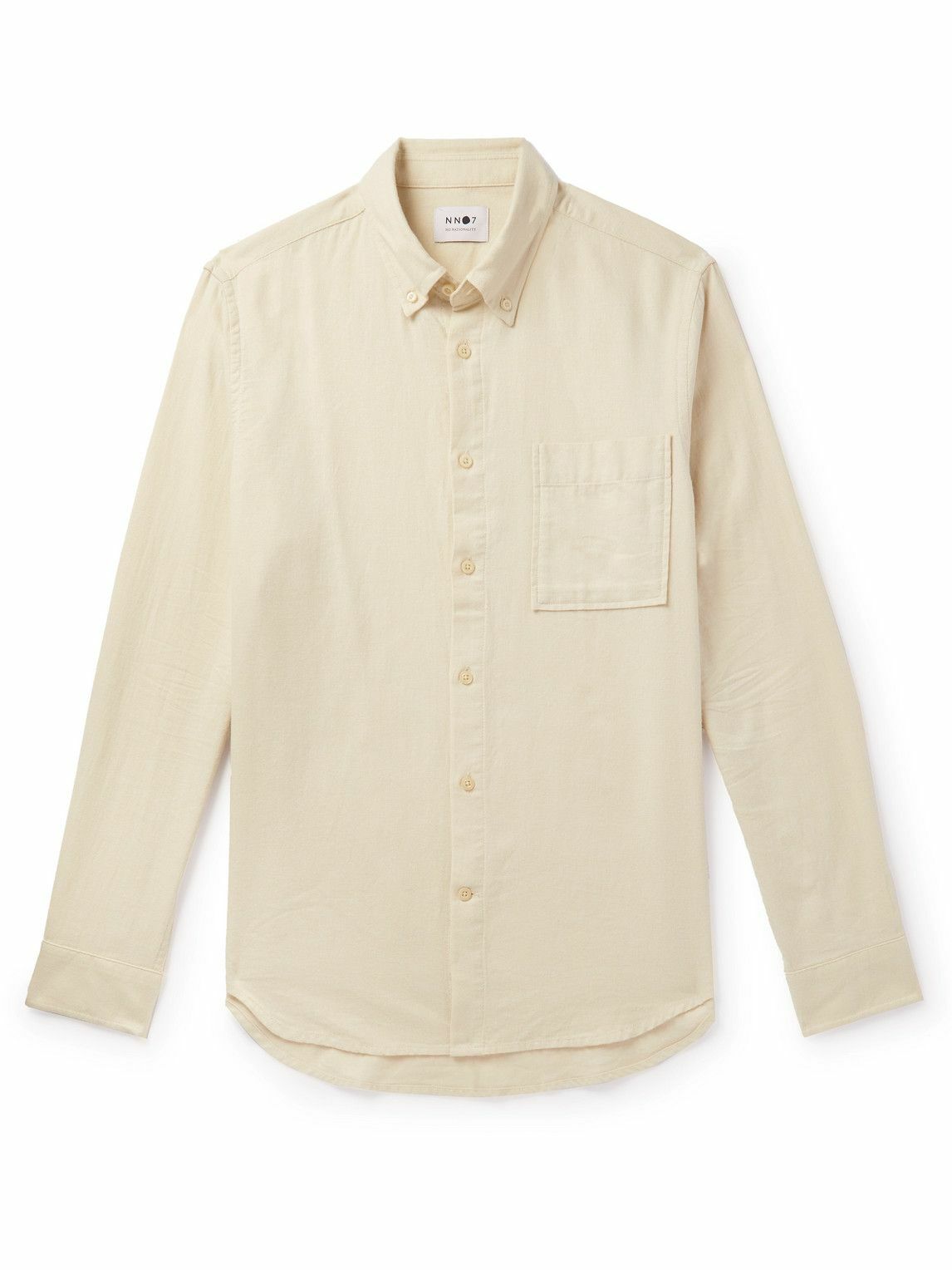 NN07 - Arne Slim-Fit Button-Down Collar Cotton-Twill Shirt - Neutrals NN07