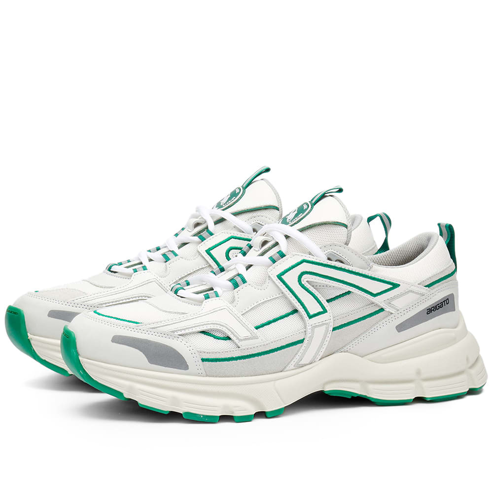 Axel Arigato Women's Marathon R-Trail Sneakers in White/Green Axel Arigato