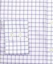 Brooks Brothers Men's Stretch Milano Slim-Fit Dress Shirt, Non-Iron Twill English Collar Grid Check | Lavender