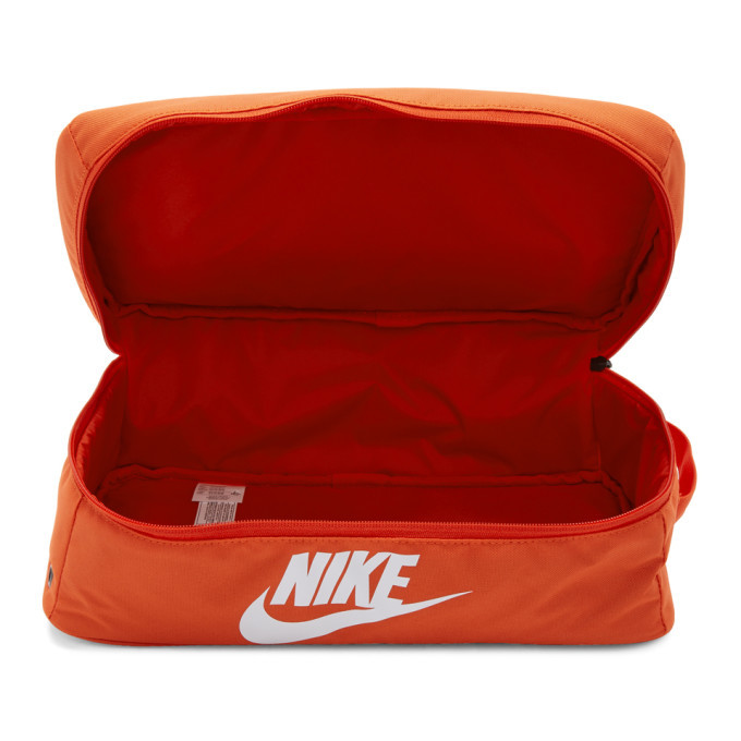 Nike Orange Nylon Shoe Box Bag Nike