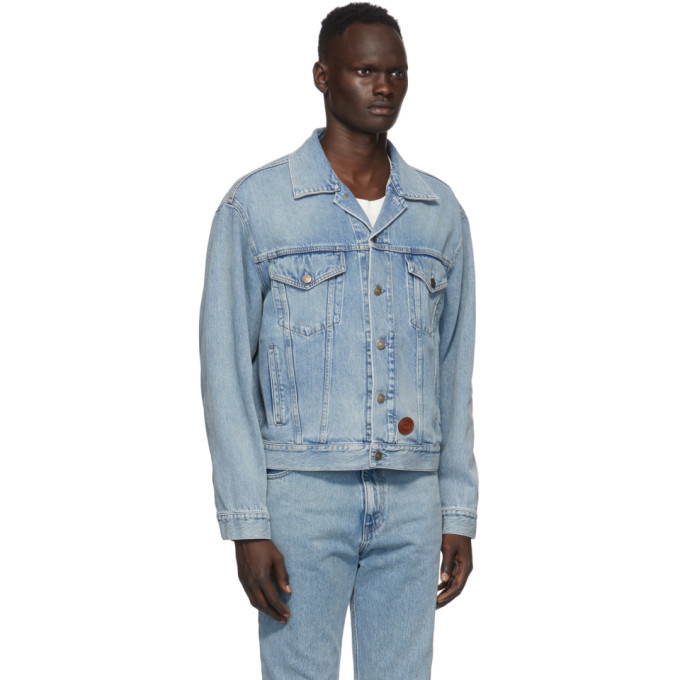 Gucci Blue Light Washed Denim Jacket Gucci