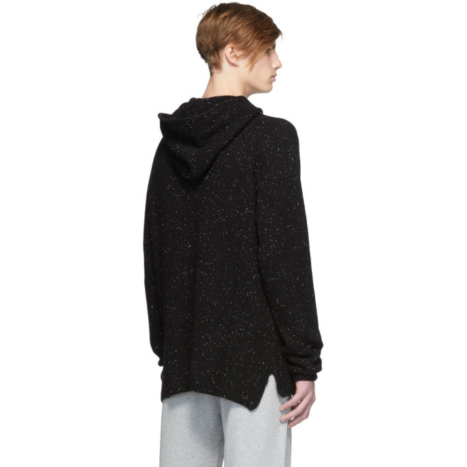 Black Cashmere Fisherman Hoodie Baja East