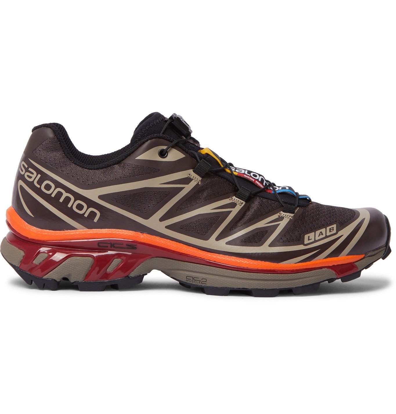 Salomon - XT-6 Advanced Rubber-Trimmed Coated-Mesh Running Sneakers ...