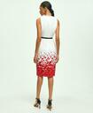 Brooks Brothers Women's Stretch Cotton Belted Poppy Border Sheath Dress | Red