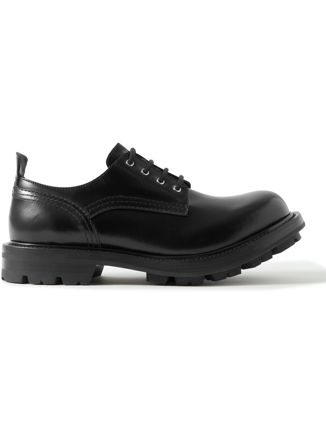 Alexander McQueen Leather Derby Shoes Black Alexander McQueen