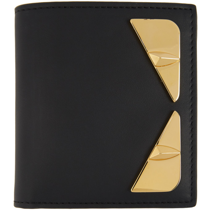 fendi black bag bugs bifold wallet