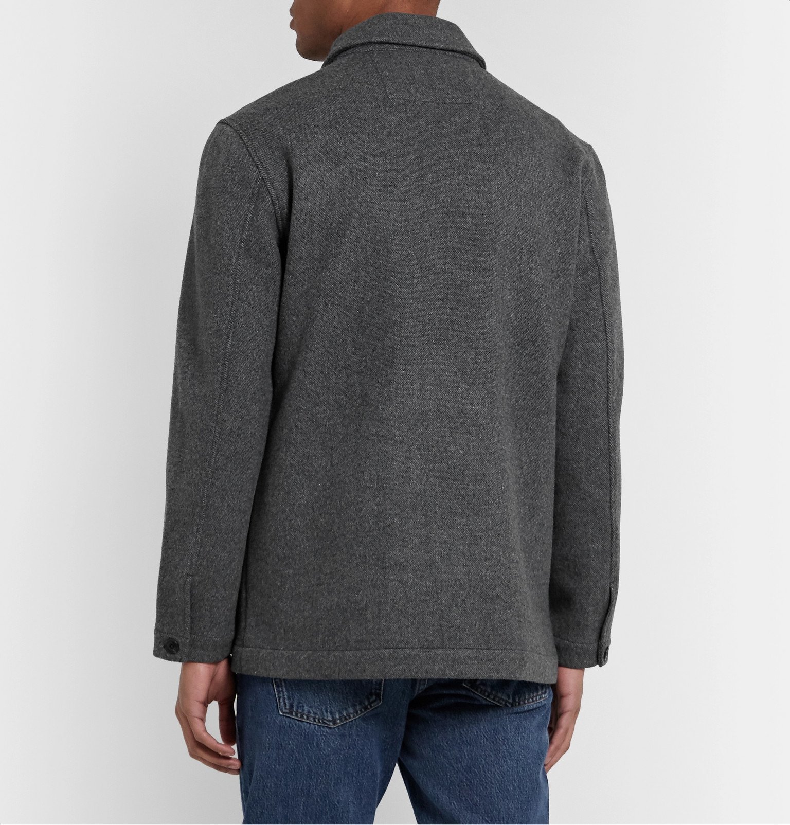 Faherty - Mélange Wool-Blend Chore Jacket - Gray Faherty