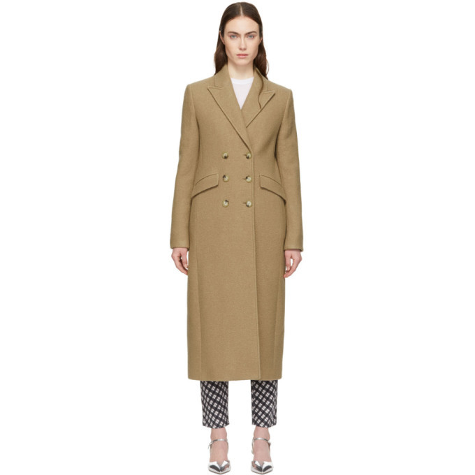 tan tailored coat