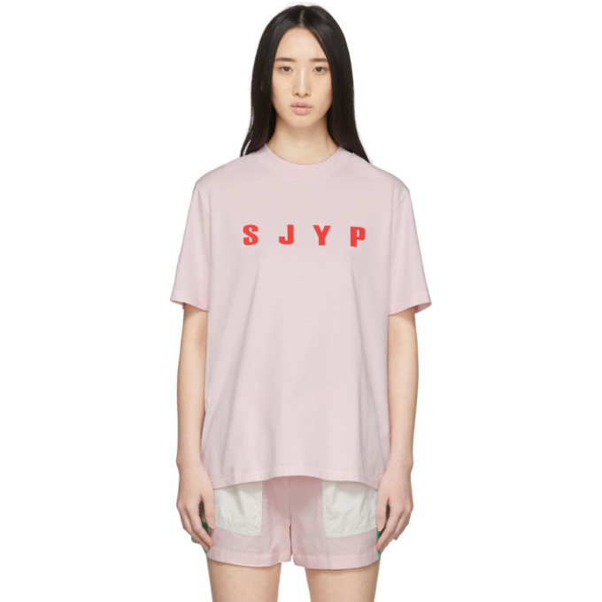 SJYP Pink Logo T-Shirt SJYP