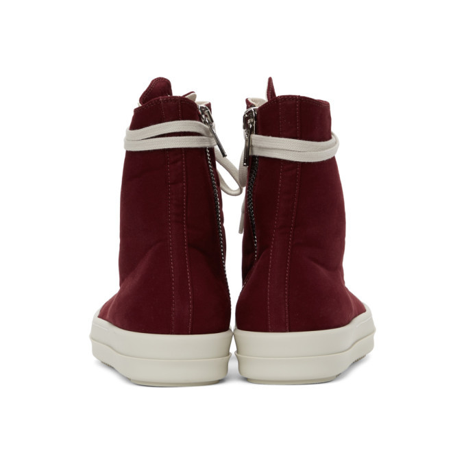 Rick Owens Drkshdw Burgundy Twill High 