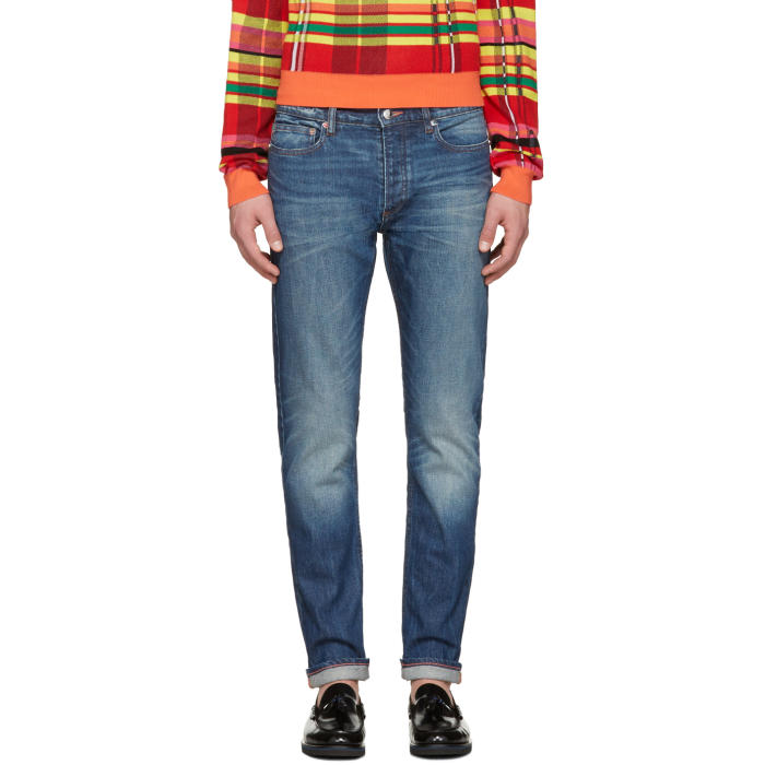 Paul Smith Blue Tapered Jeans Paul Smith