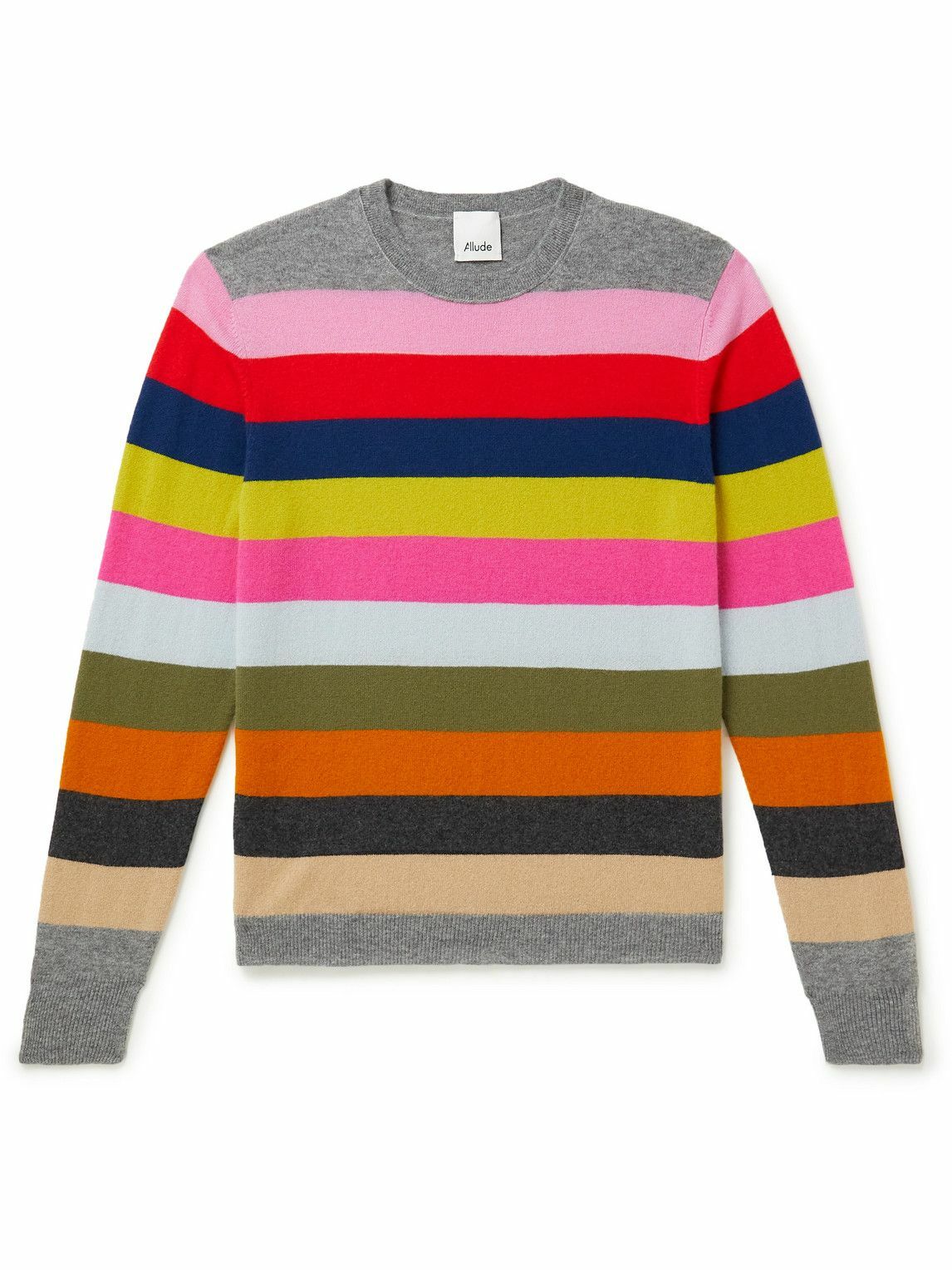 Photo: Allude - Striped Cashmere Sweater - Multi